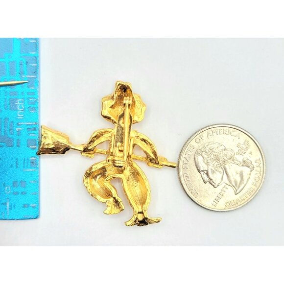 Avon Mr. Mrs. Scarecrow Pair Brooches Pins - Picture 7 of 9